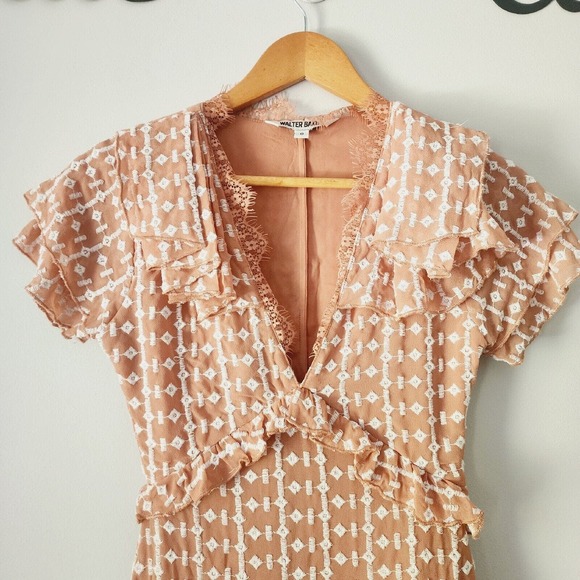 Walter Baker Santiago Embroidered Ruffle Dress‎ Size 0 - Picture 4 of 15